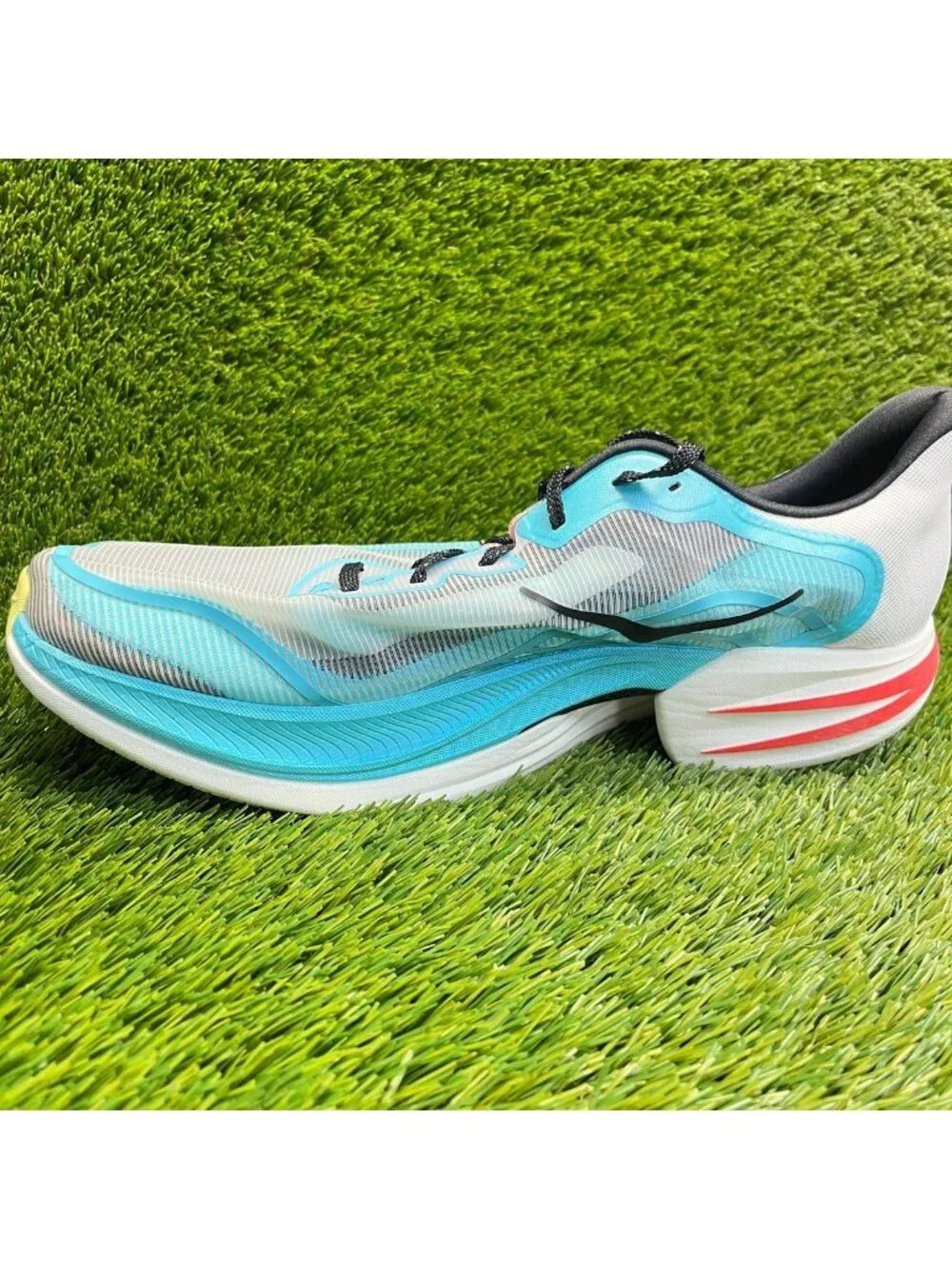Hoka One One Cielo X1 2.0 Mens Size 14 Blue Gray Athletic Running Shoes Sneakers